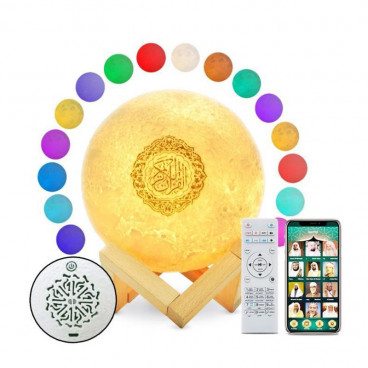 Veilleuse Islamique, Coranique pour Enfants - 6 couleurs, Bluetooth,  Invocations, Coran, Adhan - Mooslim Toys